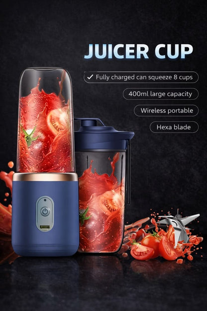 YeeceeKart Portable Electric Juice Blender – USB Rechargeable Smoothie & Shake Maker